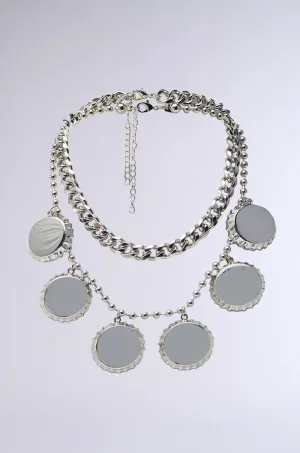 POP THE TOP SILVER NECKLACE SET