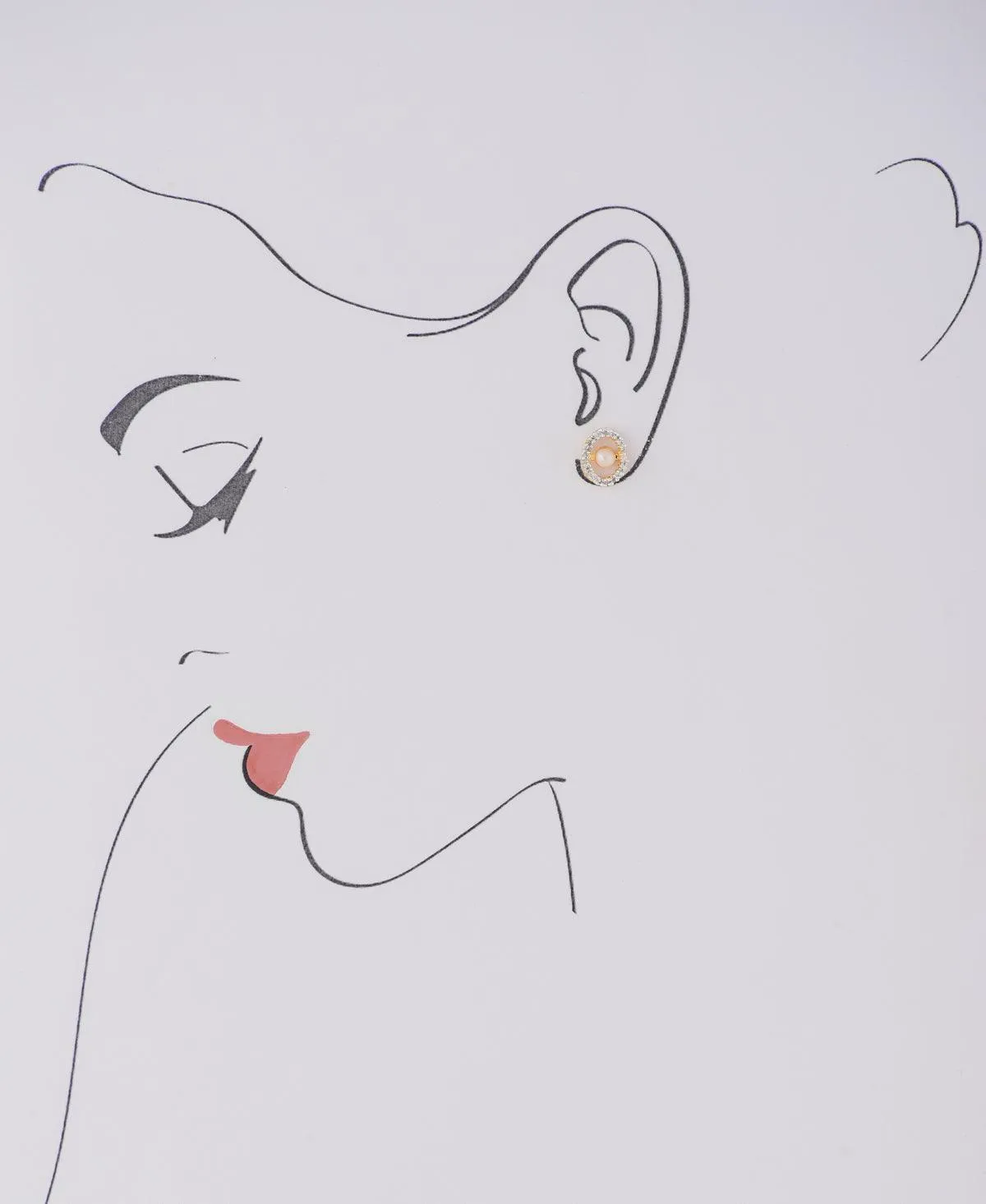 Pretty Pearl Stud Earring