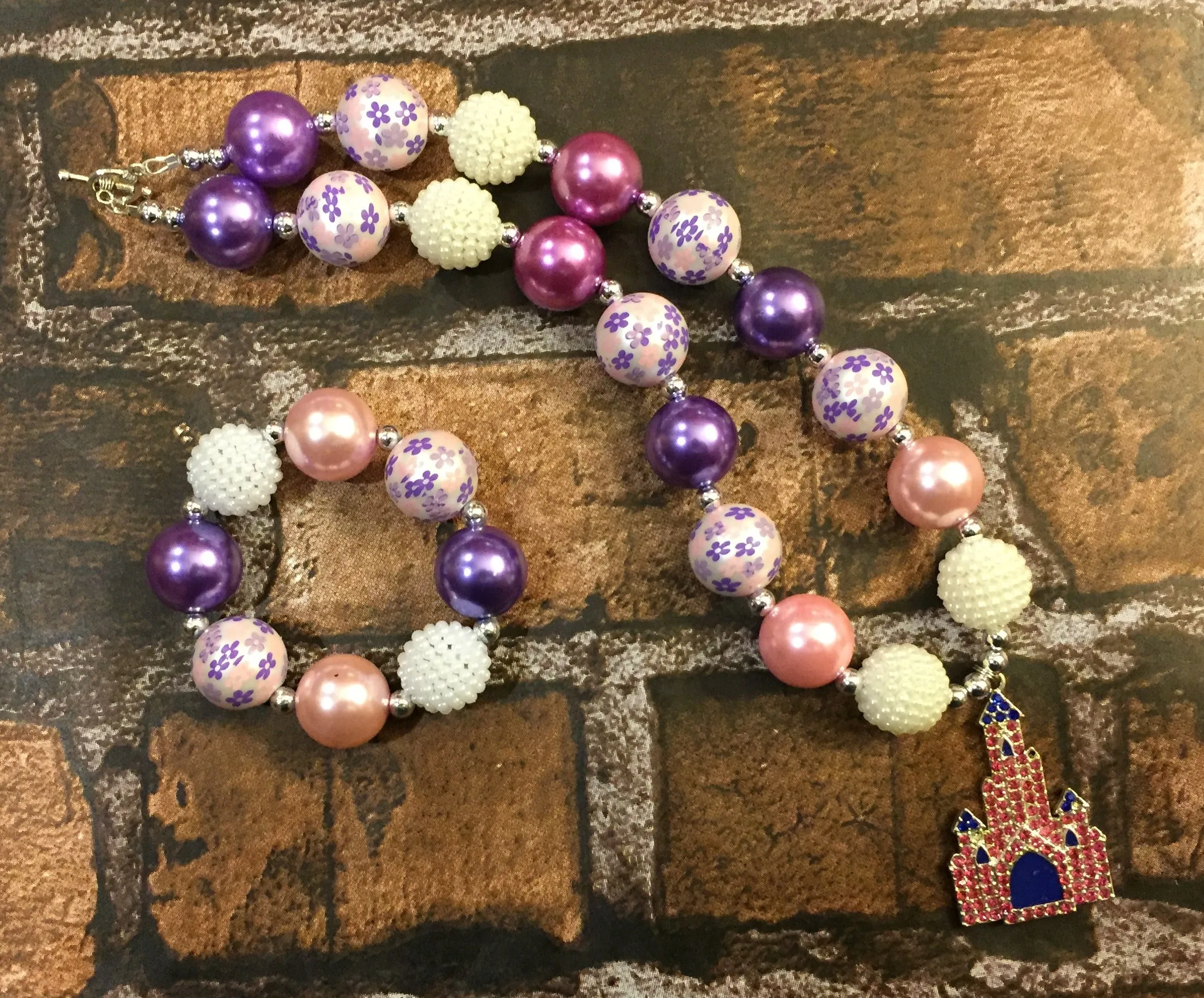 Princess Castle Bubblegum Necklace