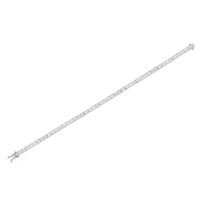 Prong Set Diamond Baguette Eternity Tennis Bracelet