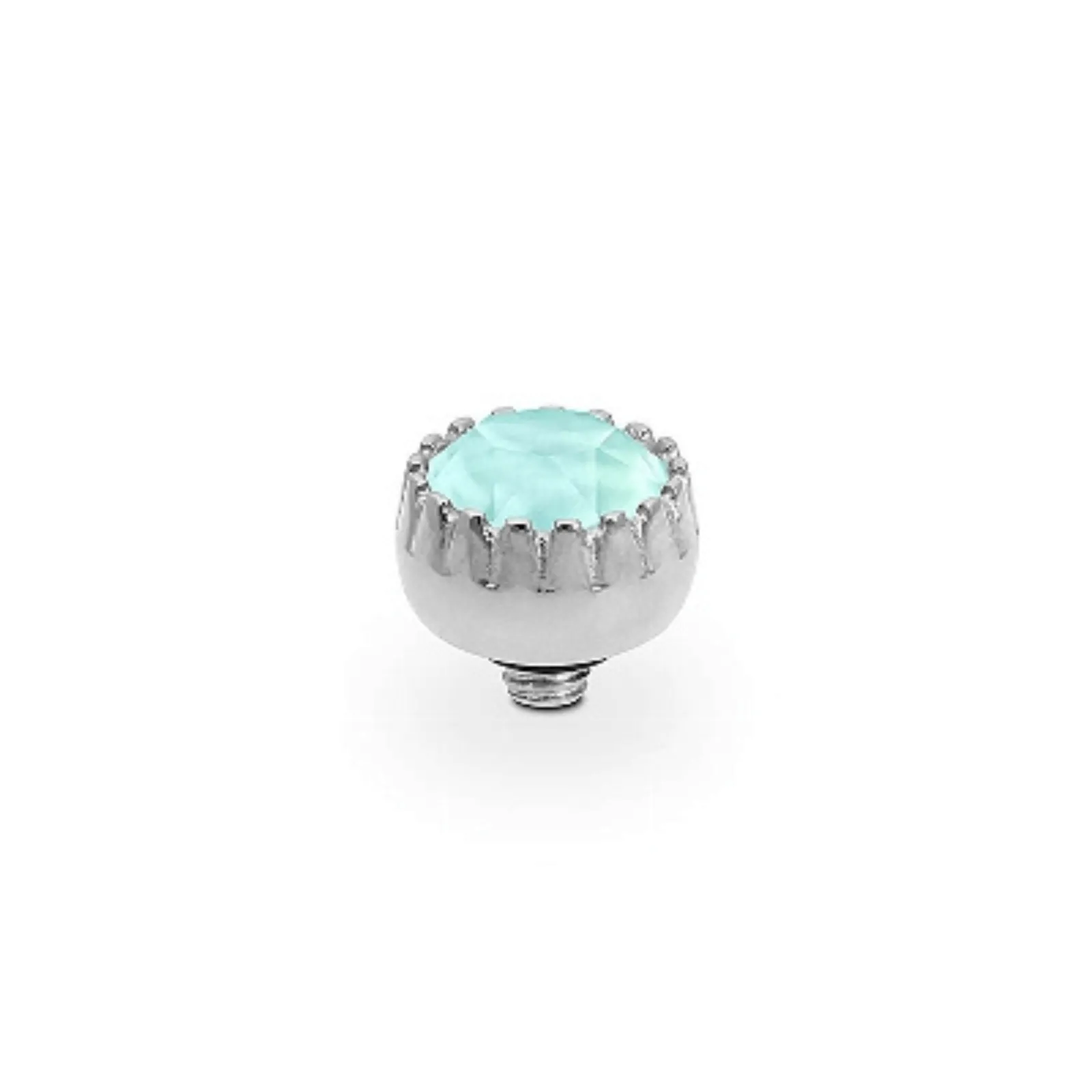 Qudo London 8mm Silver Topper - Mint Green