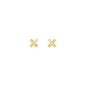 "X" Stud Earrings