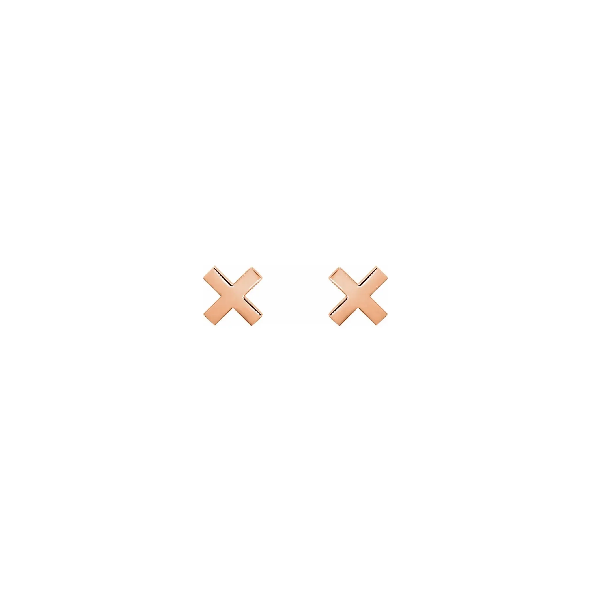 "X" Stud Earrings