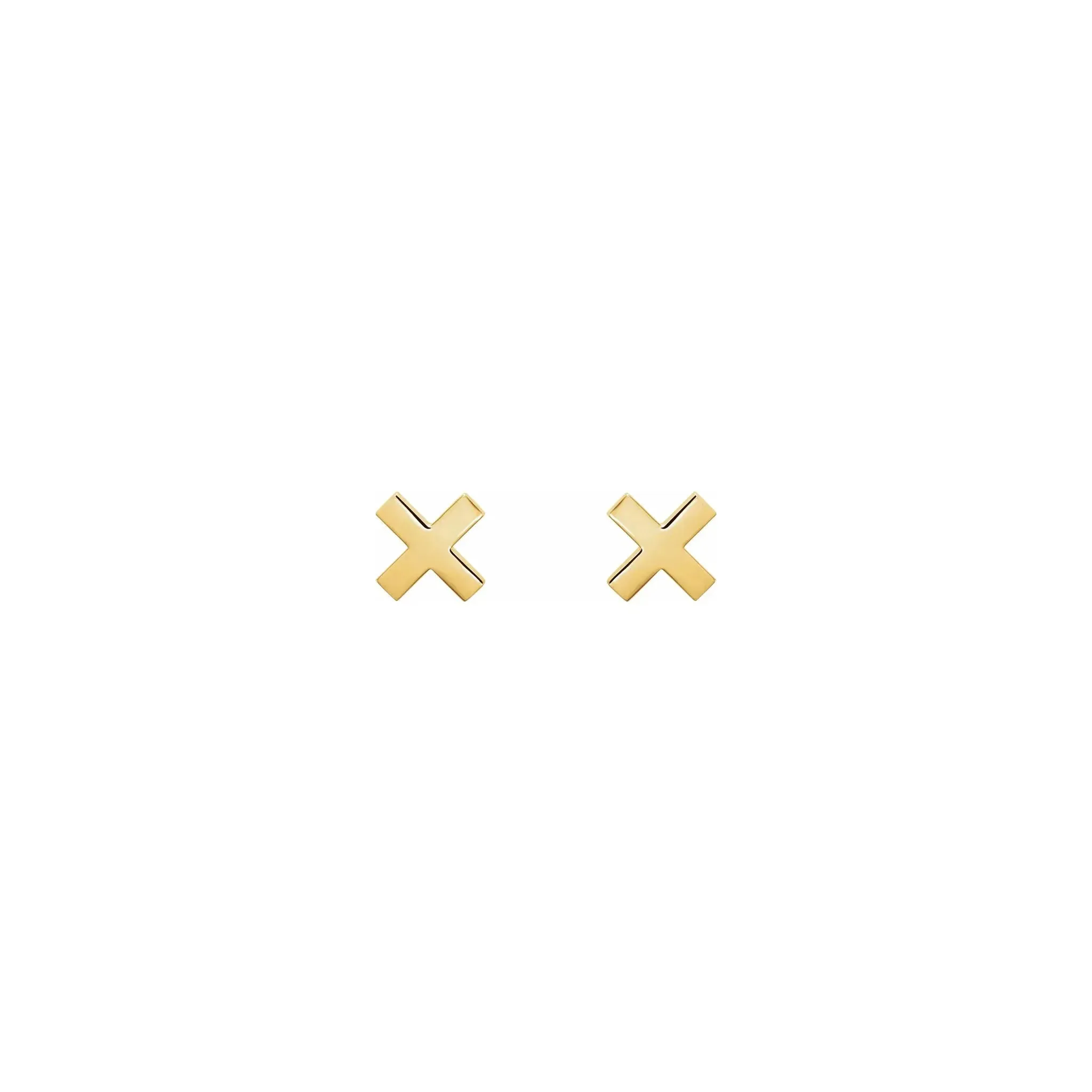 "X" Stud Earrings