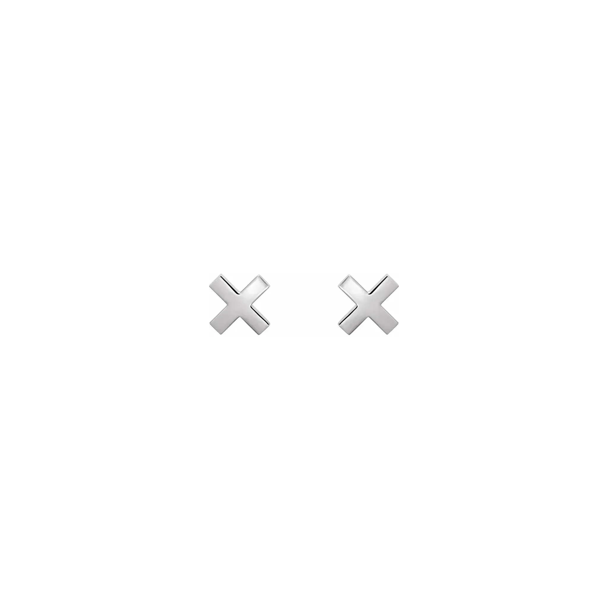 "X" Stud Earrings