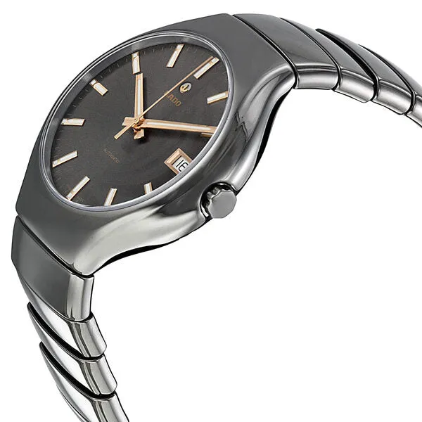 Rado True Automatic Grey Dial Platinum-Tone Ceramic Unisex Watch R27351102