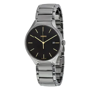 Rado True Black Dial Ceramic Men's Watch R27239152