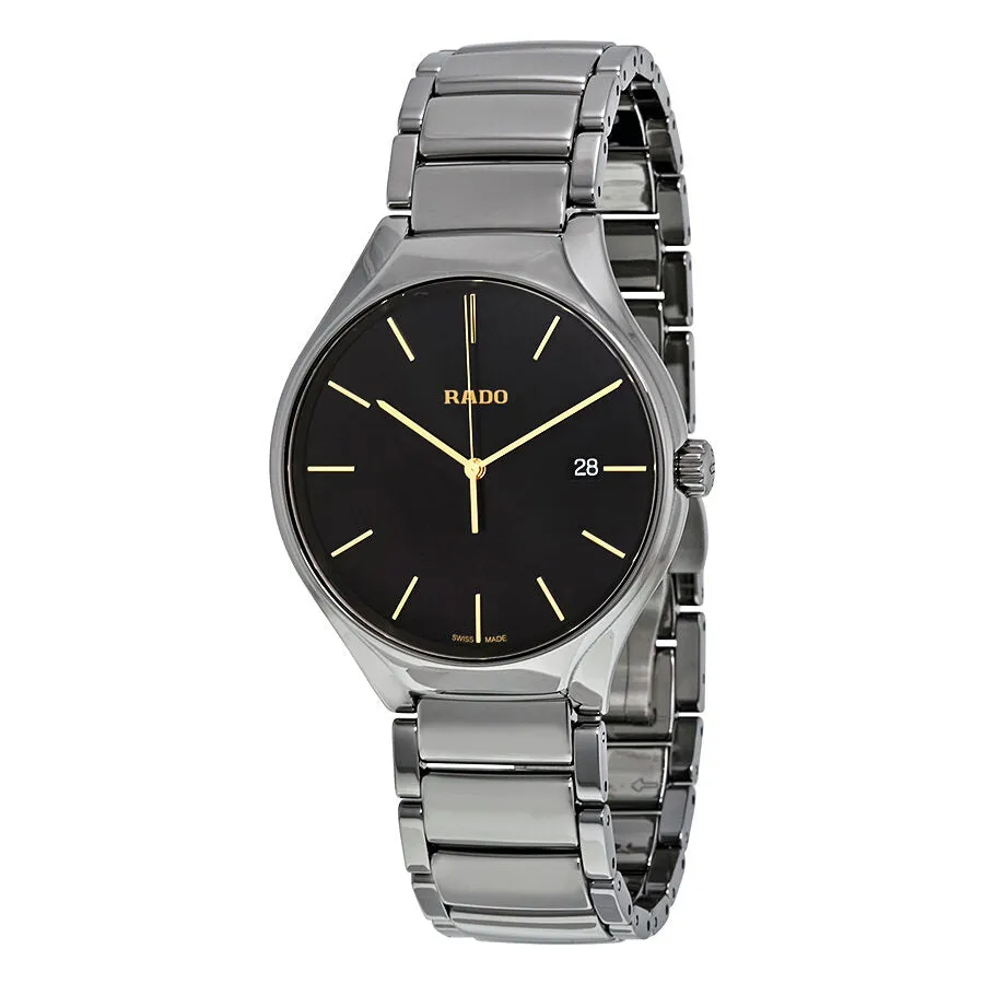 Rado True Black Dial Ceramic Men's Watch R27239152