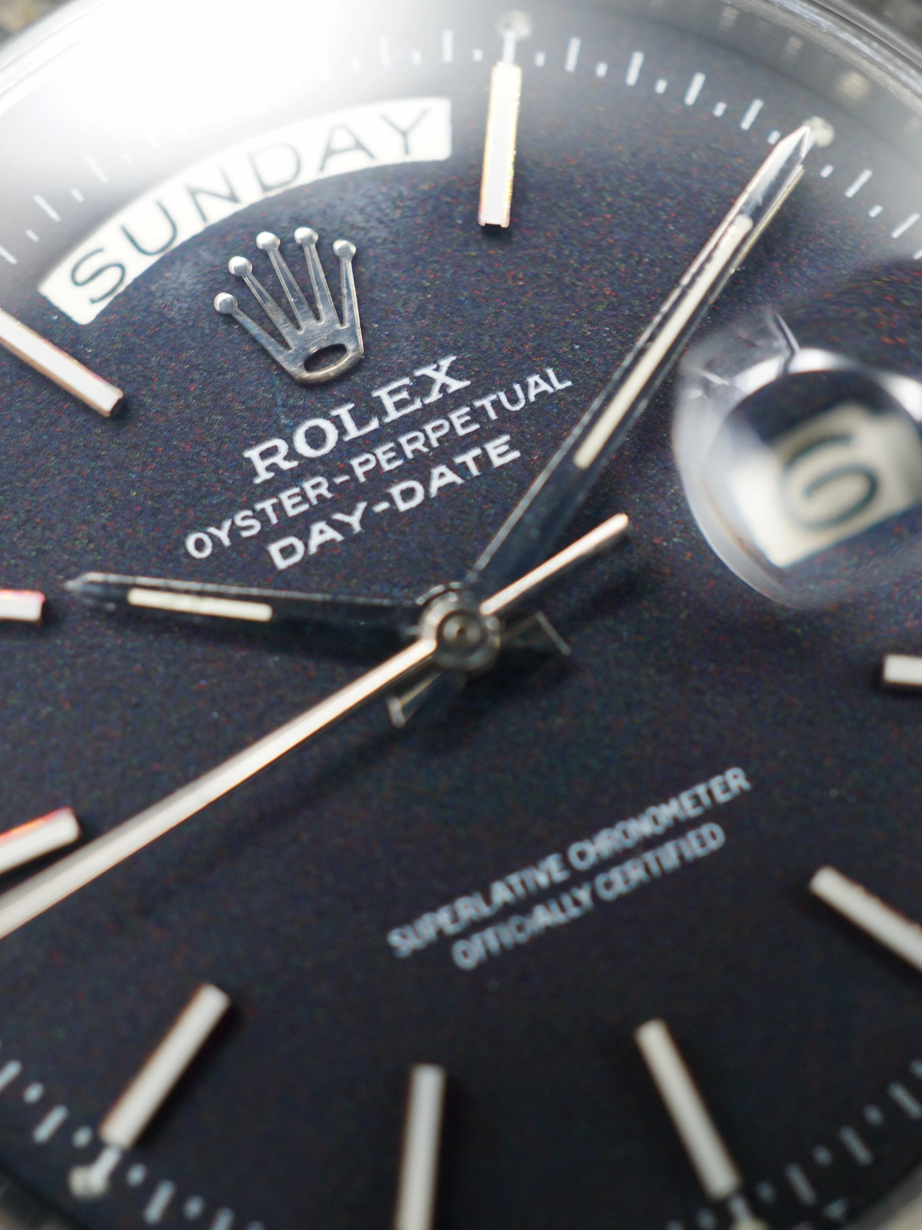 Rare 1965 Rolex Day Date Ref. 1803 18k WG "Confetti Dial"