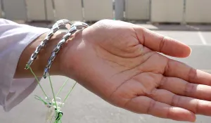Recycled Silver Wrappers Bracelet