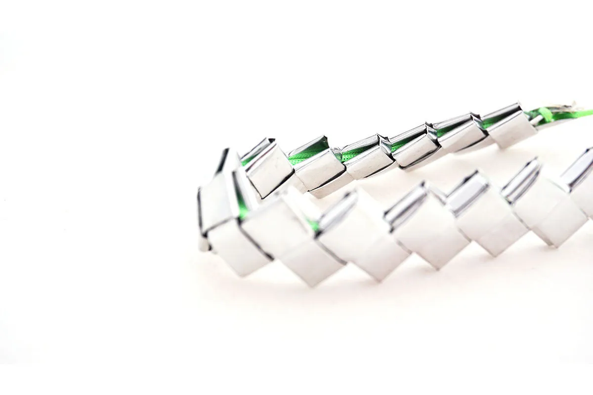 Recycled Silver Wrappers Bracelet