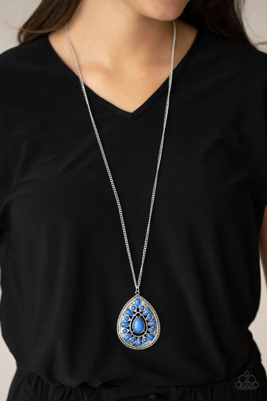 Retro Prairies Blue Paparazzi Necklace