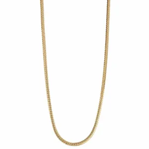 Rich 10K Yellow Gold 5mm Rounded Herringbone Chain 18"