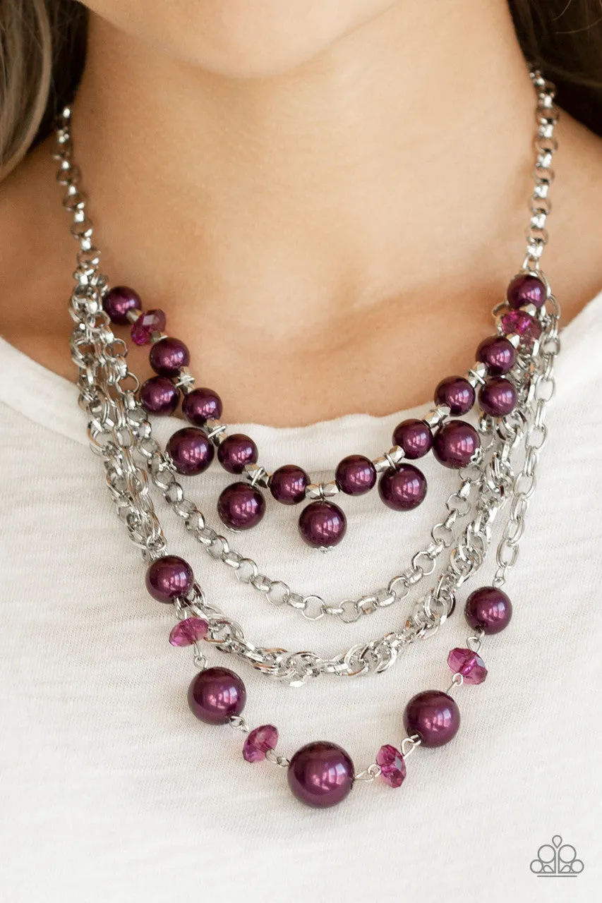 Rockin Rockette Purple Paparazzi Necklace