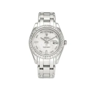 Rolex Day-Date 18956 Platinum Meteorite Dial Diamond Bezel