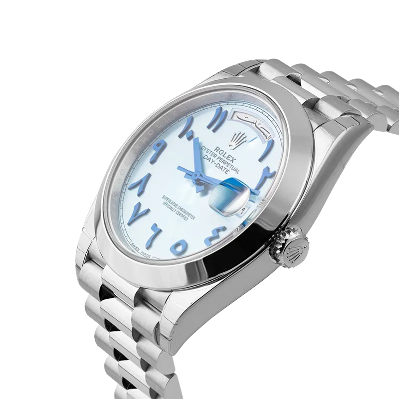 Rolex Day-Date 40 Platinum Arabic Script Watch 228206