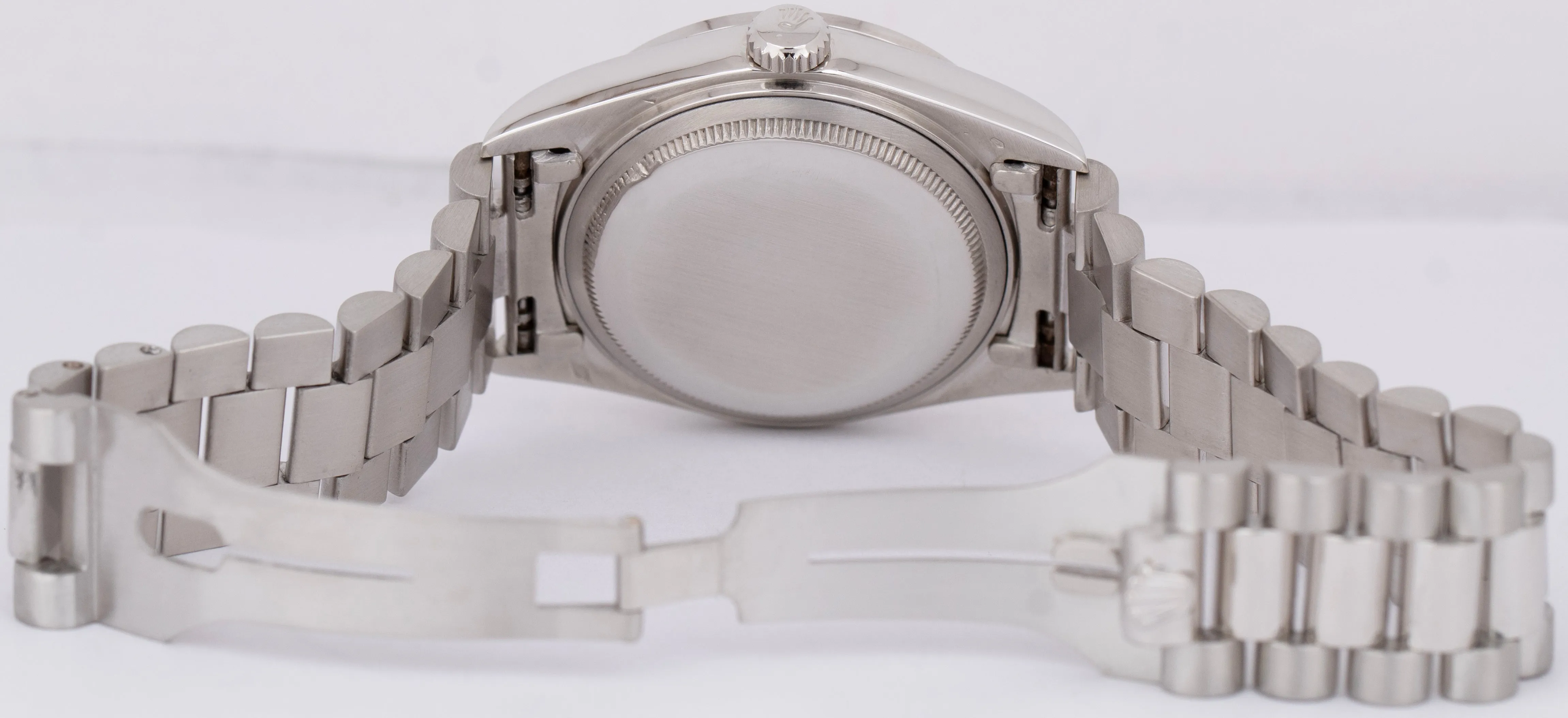 Rolex Day-Date President FACTORY DIAMOND Bezel 36mm 950 Platinum Watch 18046 A