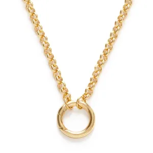 Rolo Chain with Charm Holder Necklace