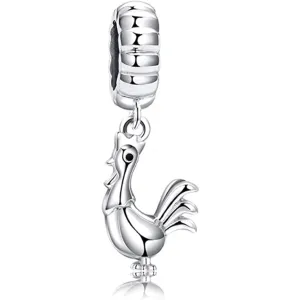 Rooster Dangle Pendant Bead Charm