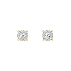 Round Diamond Stud Earrings (14K)