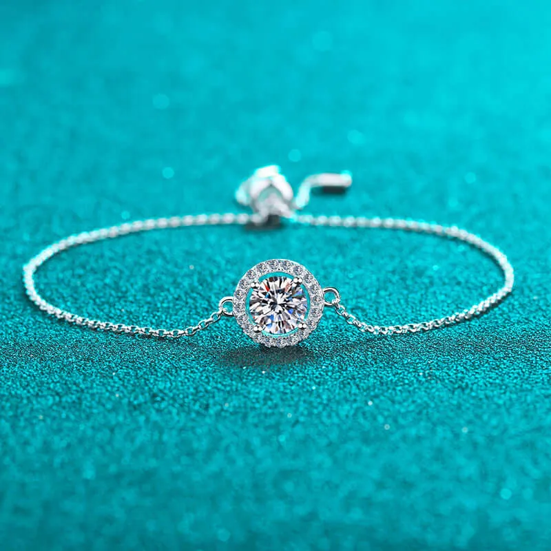 Round Pack Moissanite Bracelet Bracelet Women
