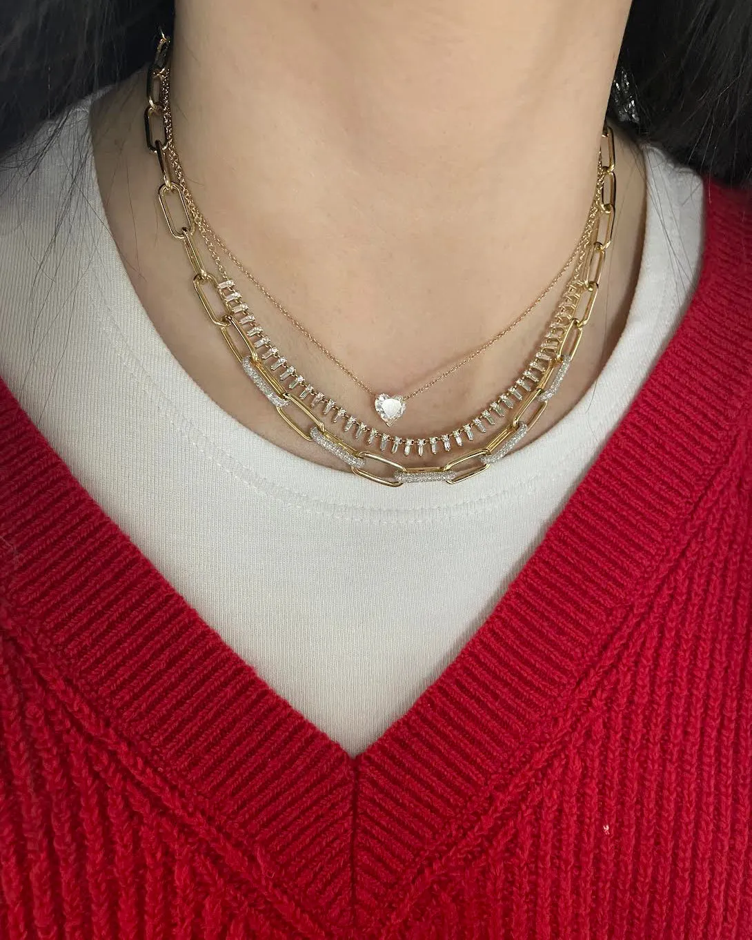 Roya Diamond Link Necklace