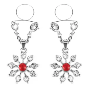 Ruby and Diamond Star Nipple Jewellery