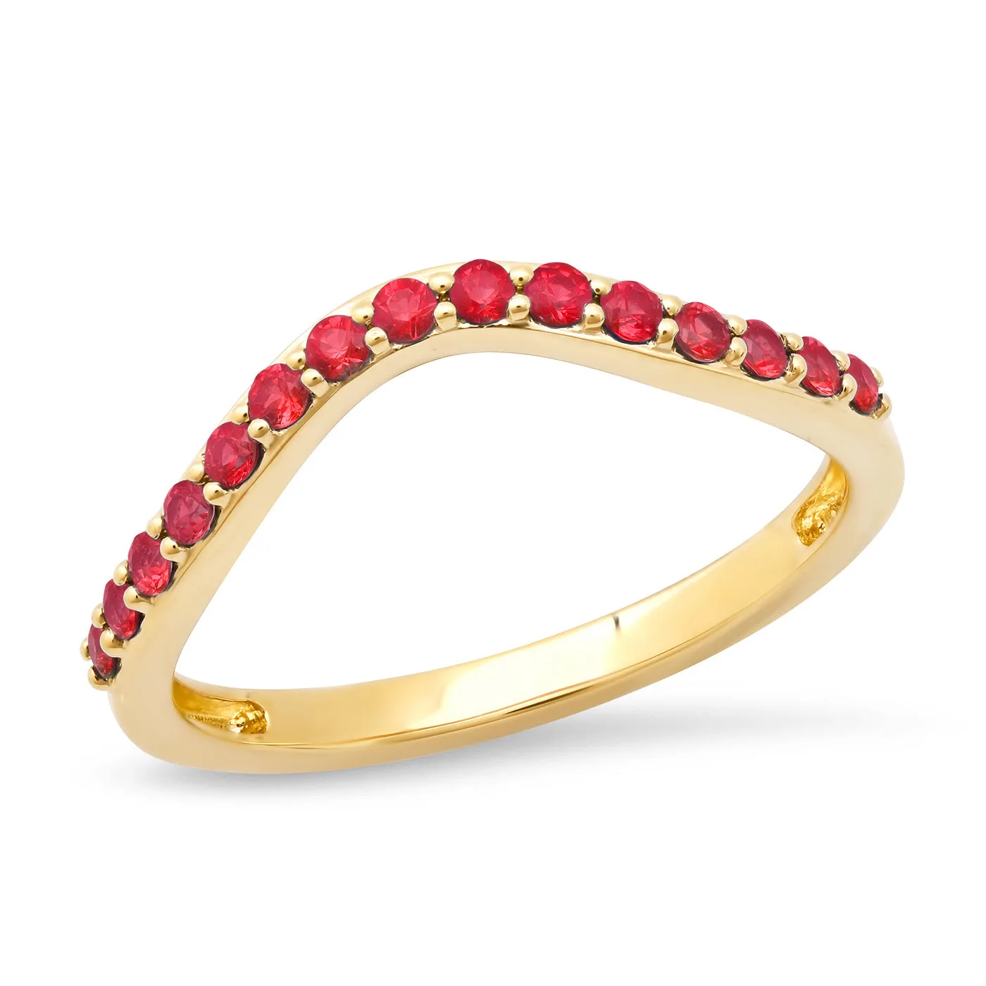 Ruby Contour Ring