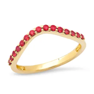 Ruby Contour Ring