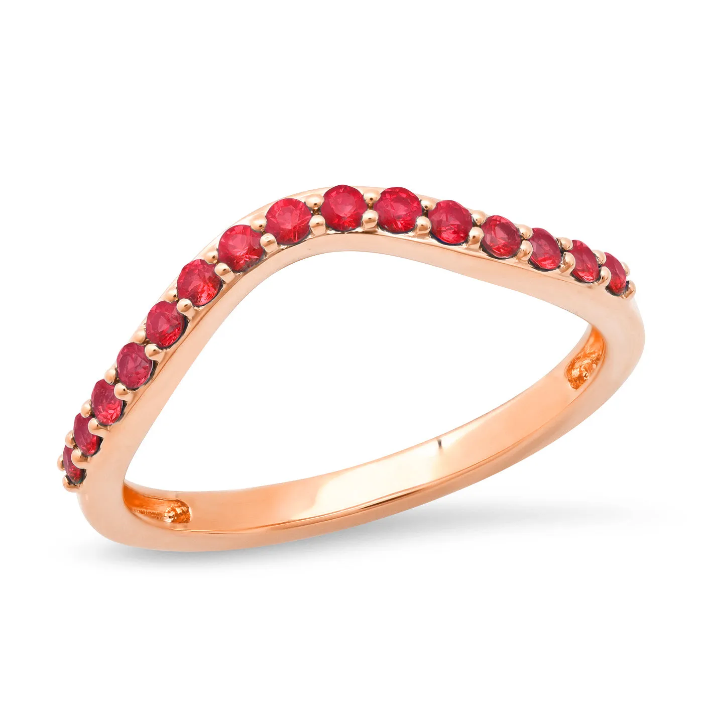 Ruby Contour Ring