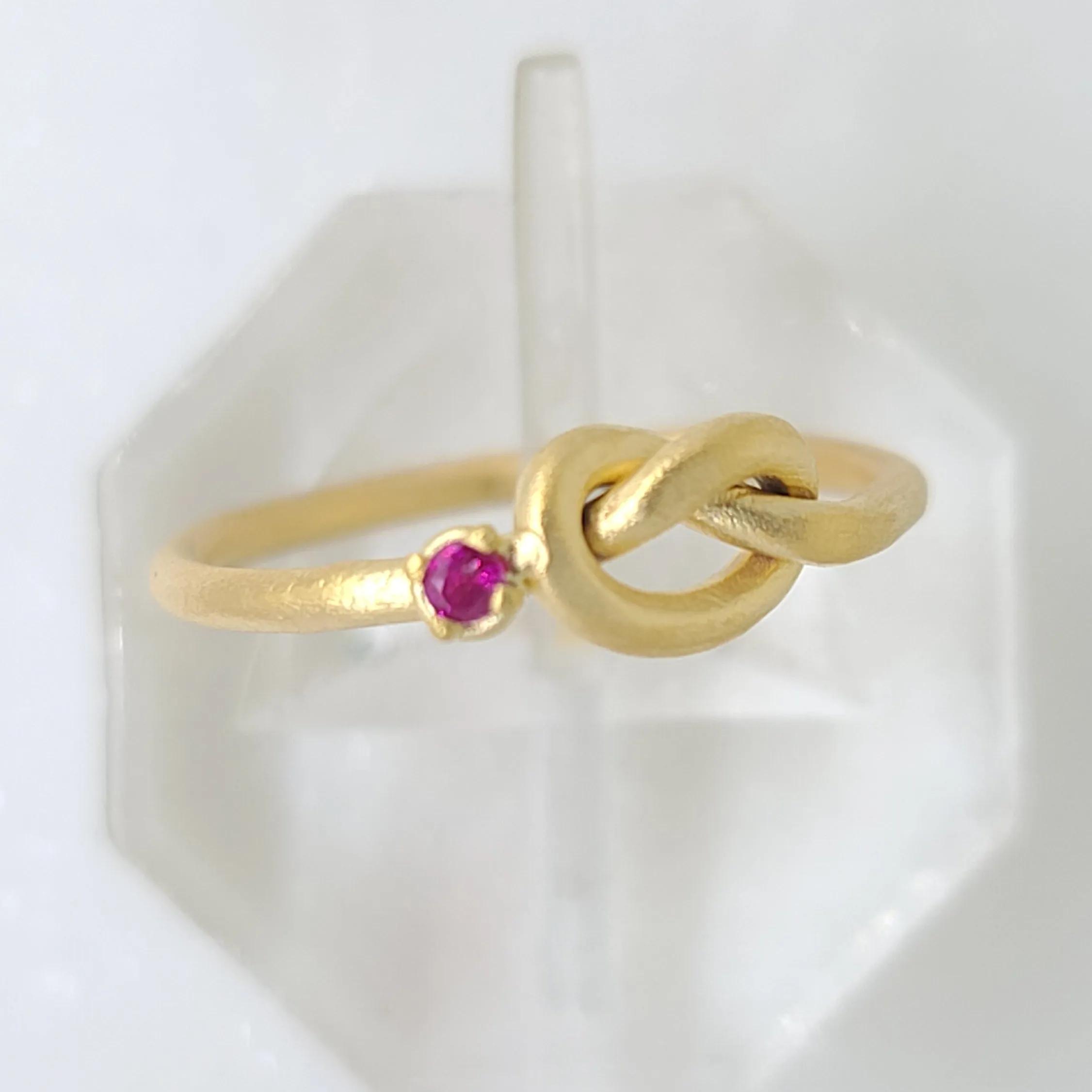 Ruby Knot Ring
