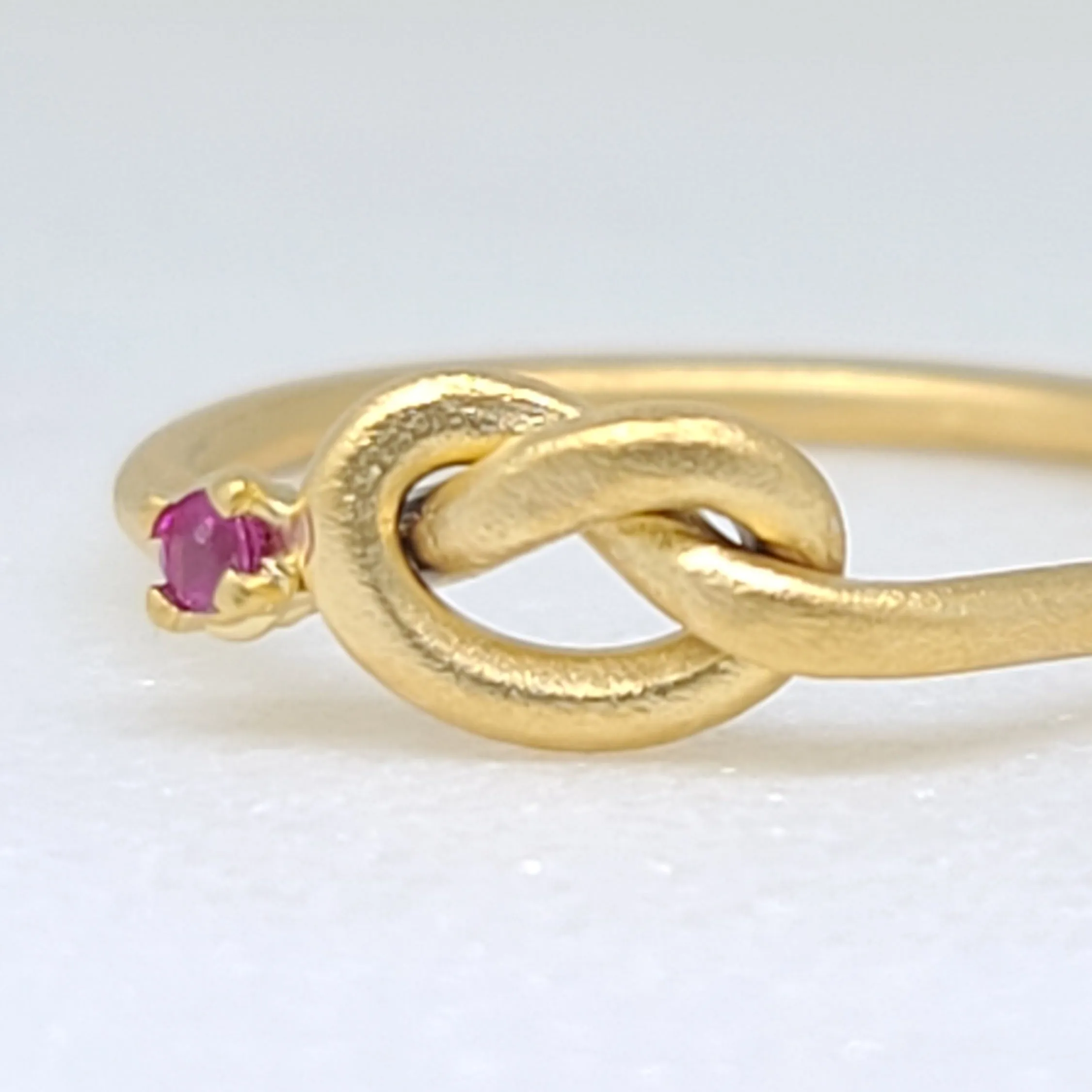 Ruby Knot Ring