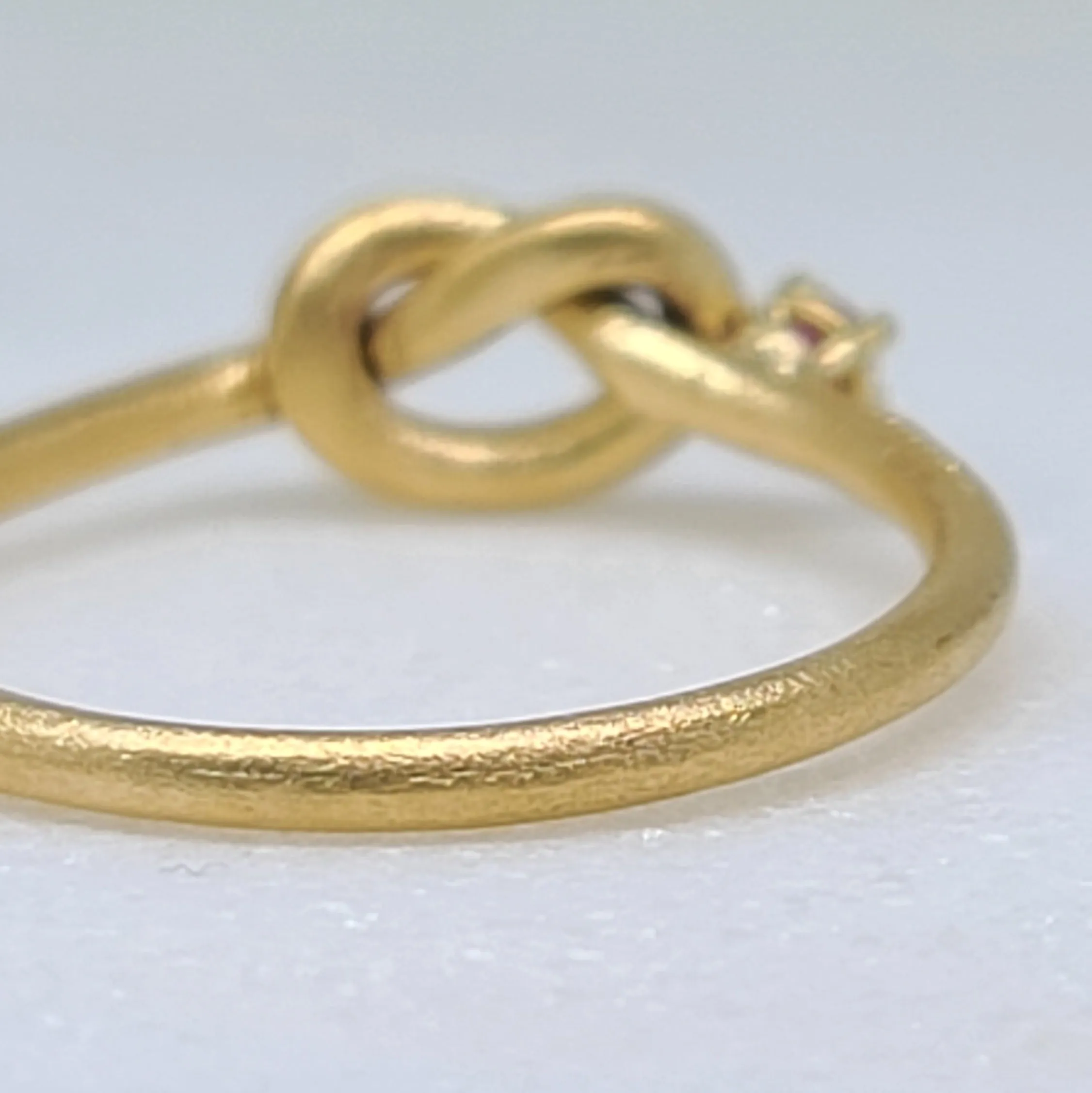 Ruby Knot Ring