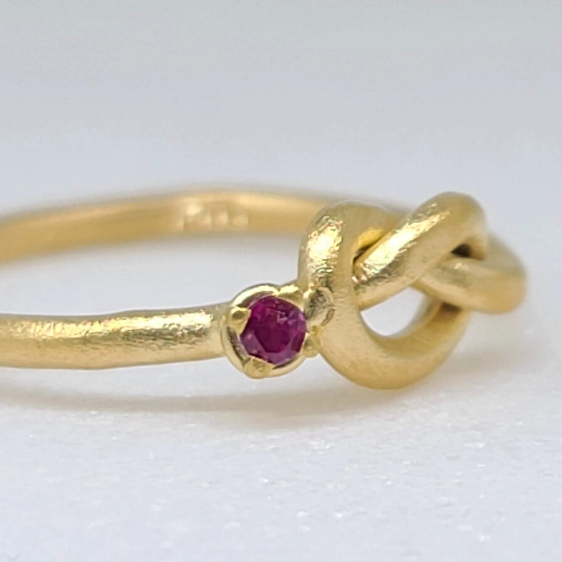 Ruby Knot Ring