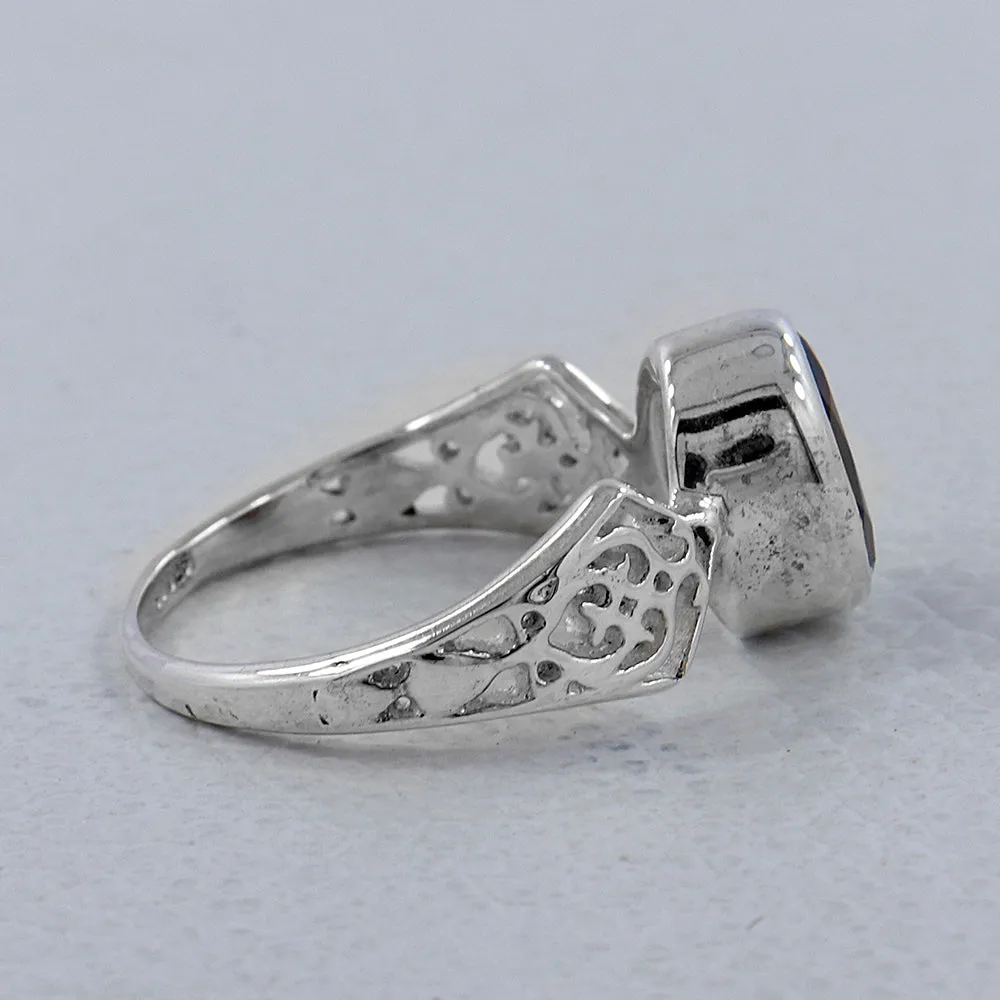 Ruby Silver Ring