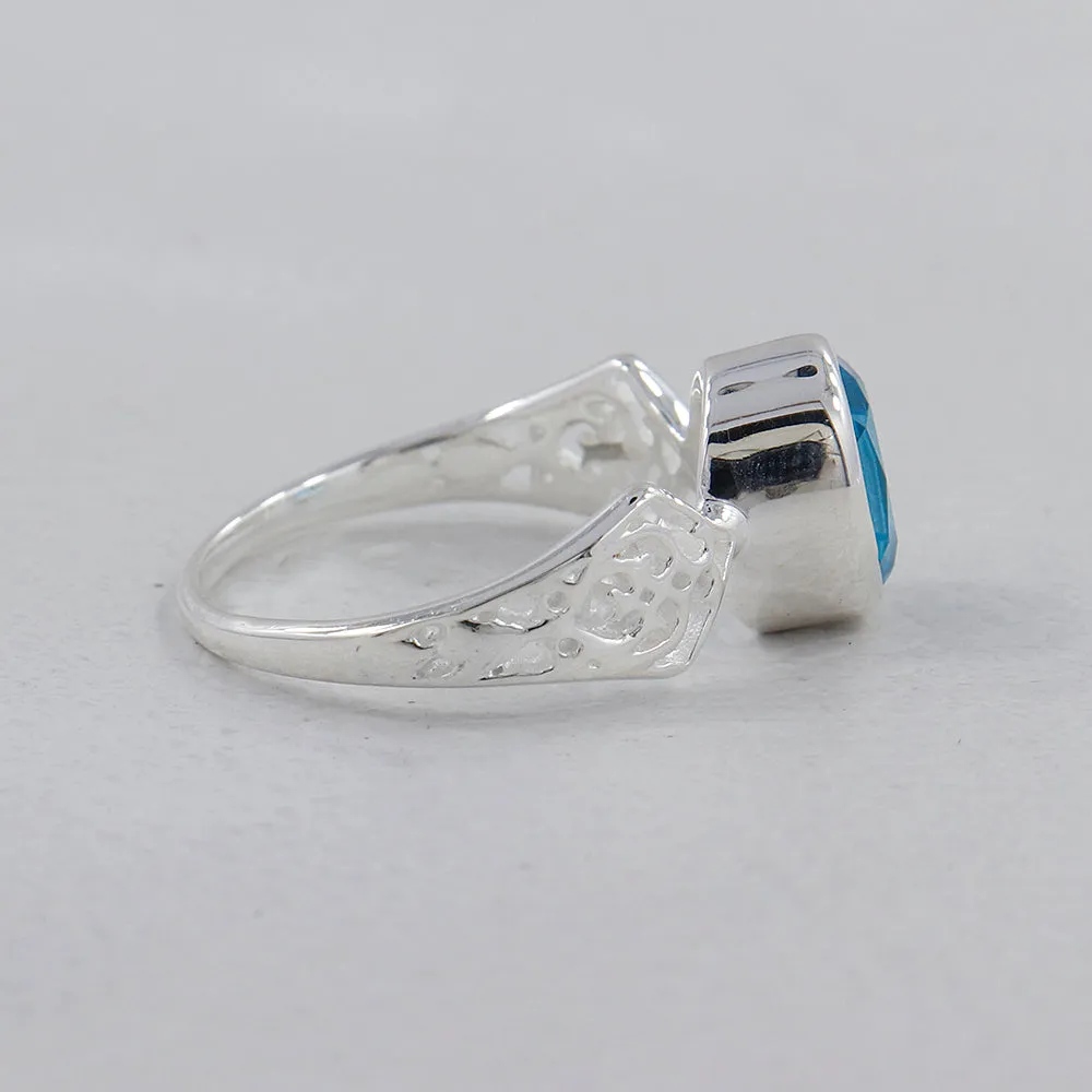 Ruby Silver Ring