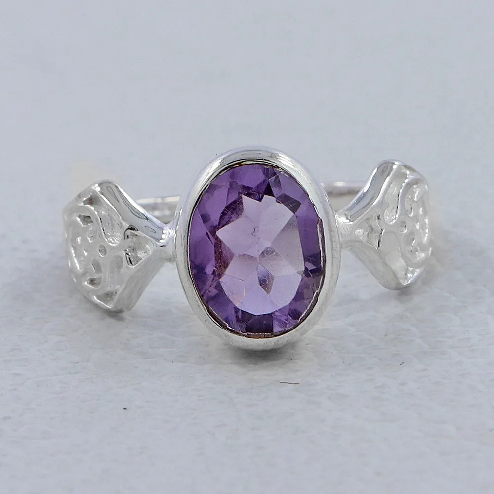 Ruby Silver Ring
