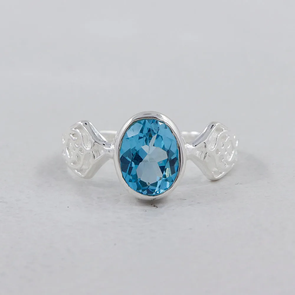 Ruby Silver Ring