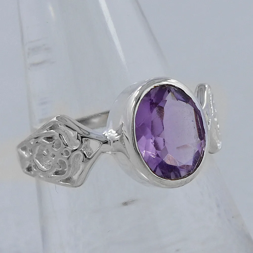 Ruby Silver Ring