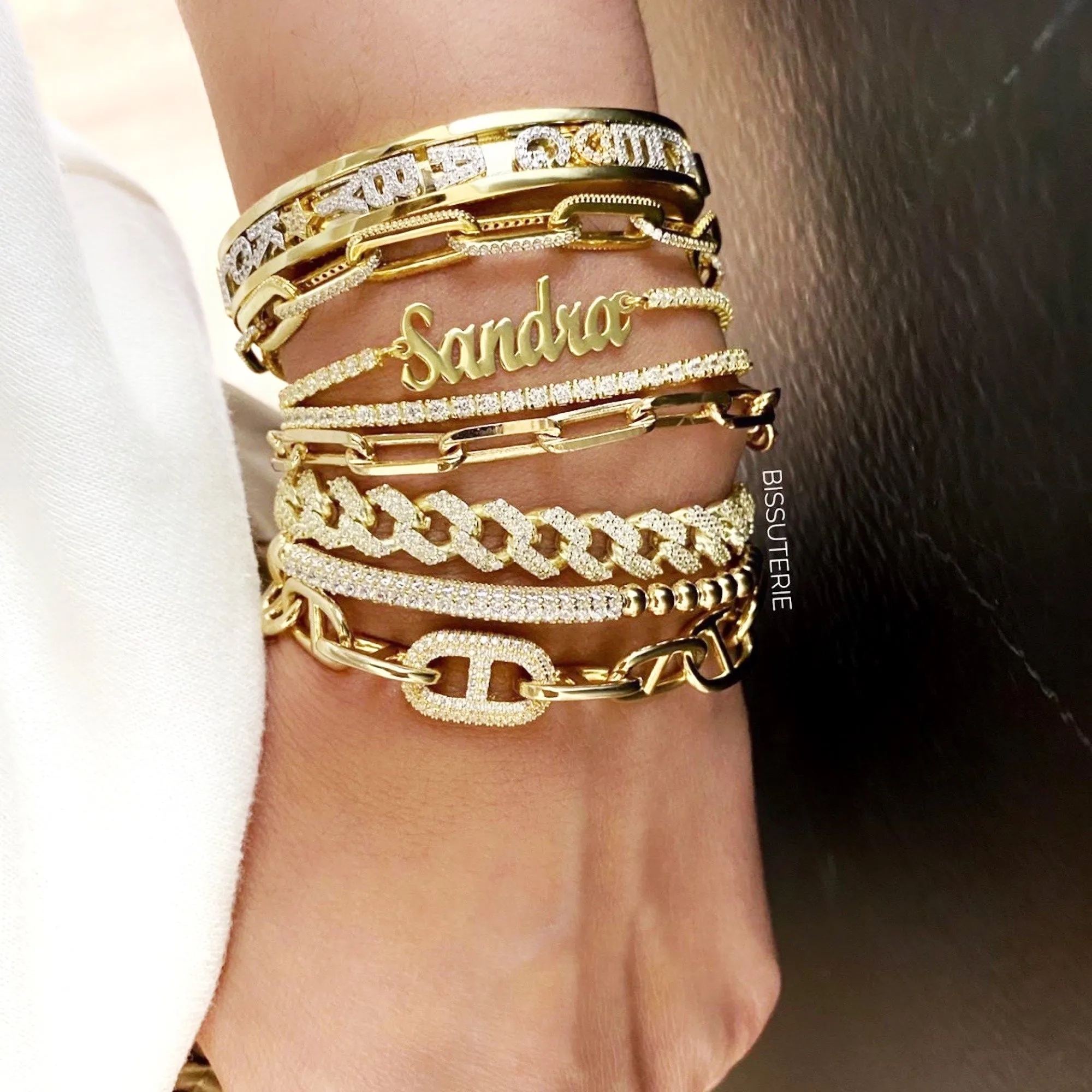 Script Name Tennis Bracelet