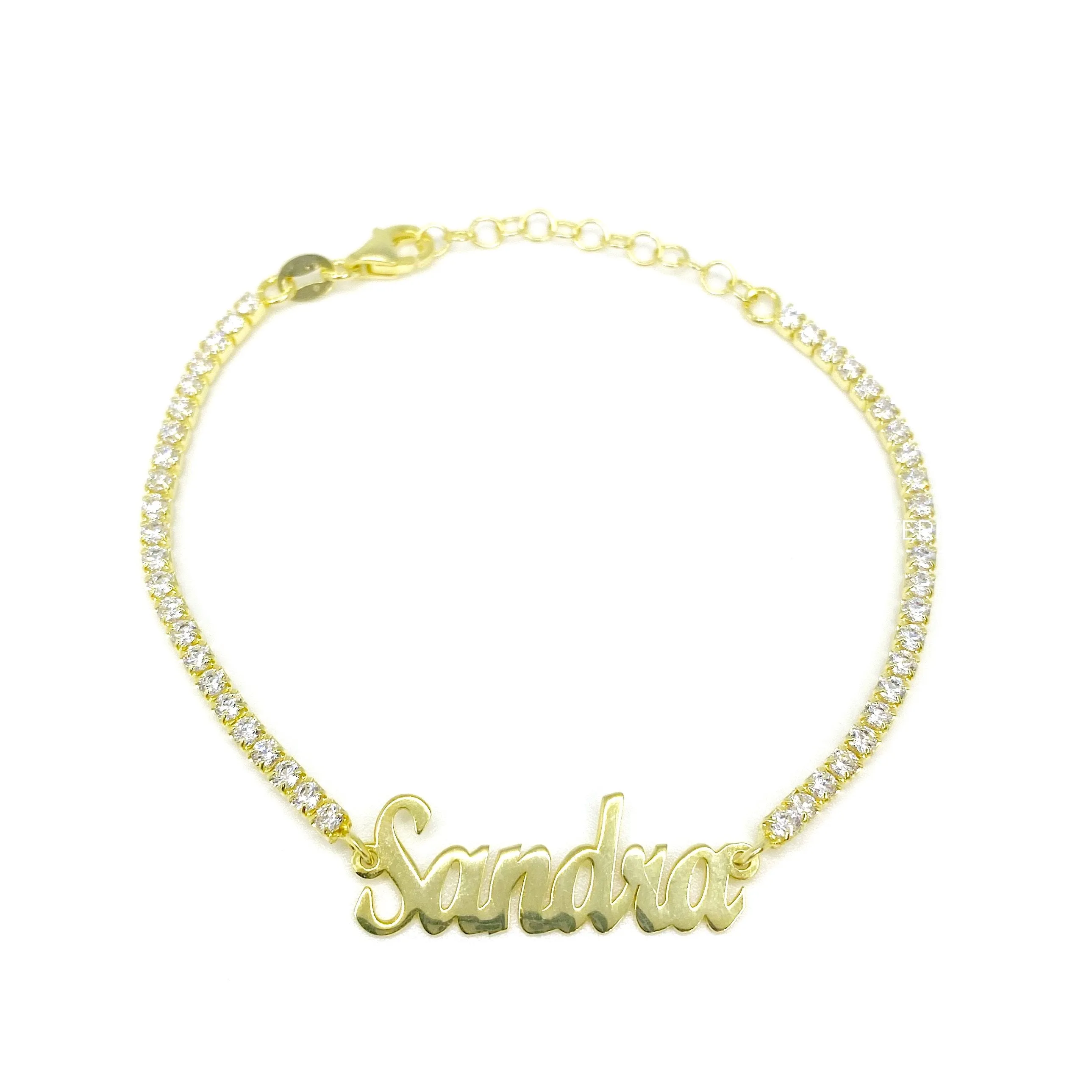 Script Name Tennis Bracelet