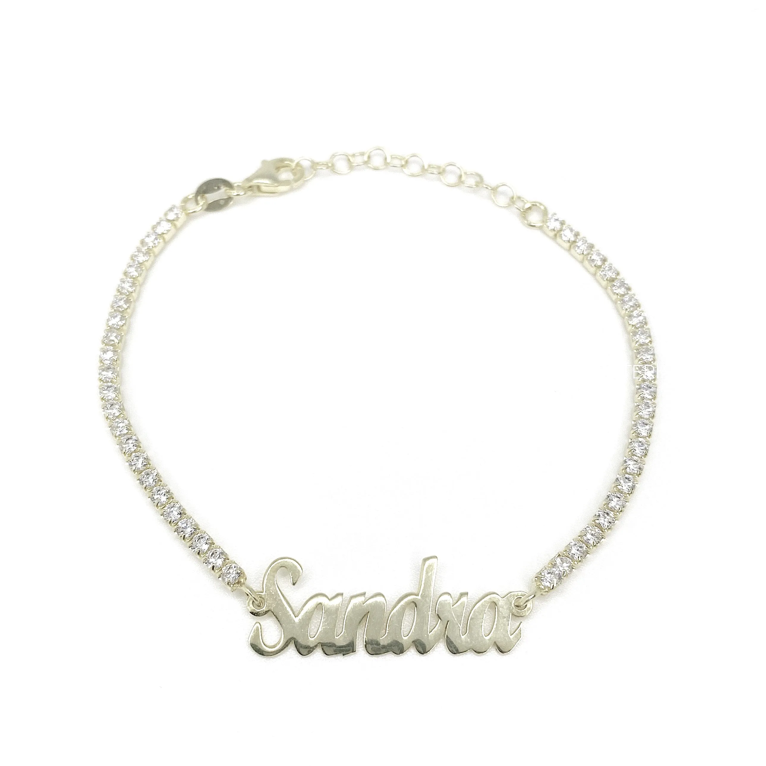 Script Name Tennis Bracelet
