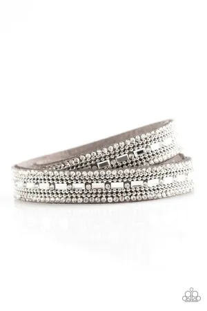 Shimmer and Sass Silver Paparazzi Bracelet