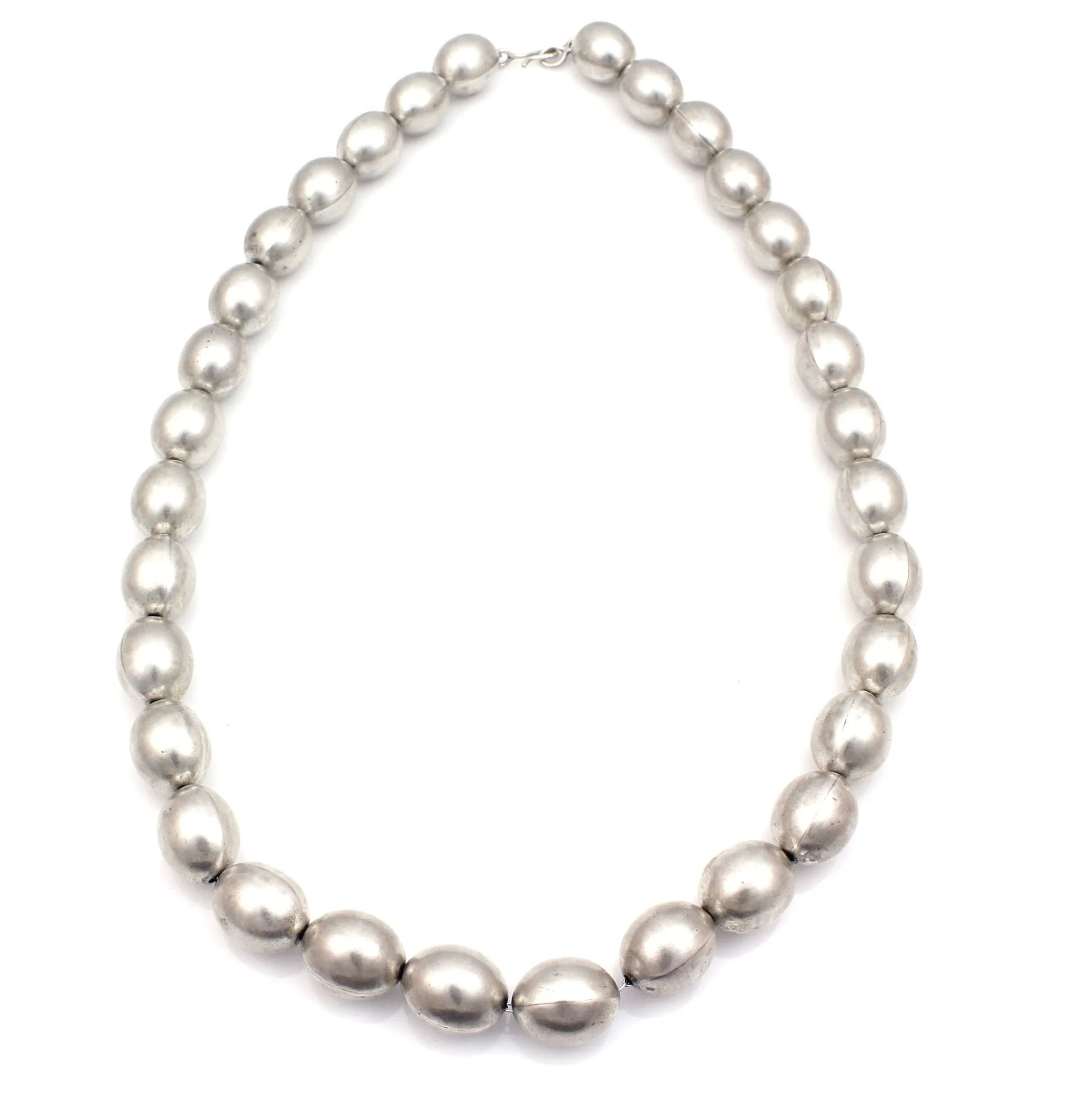 Silver Bead Necklace