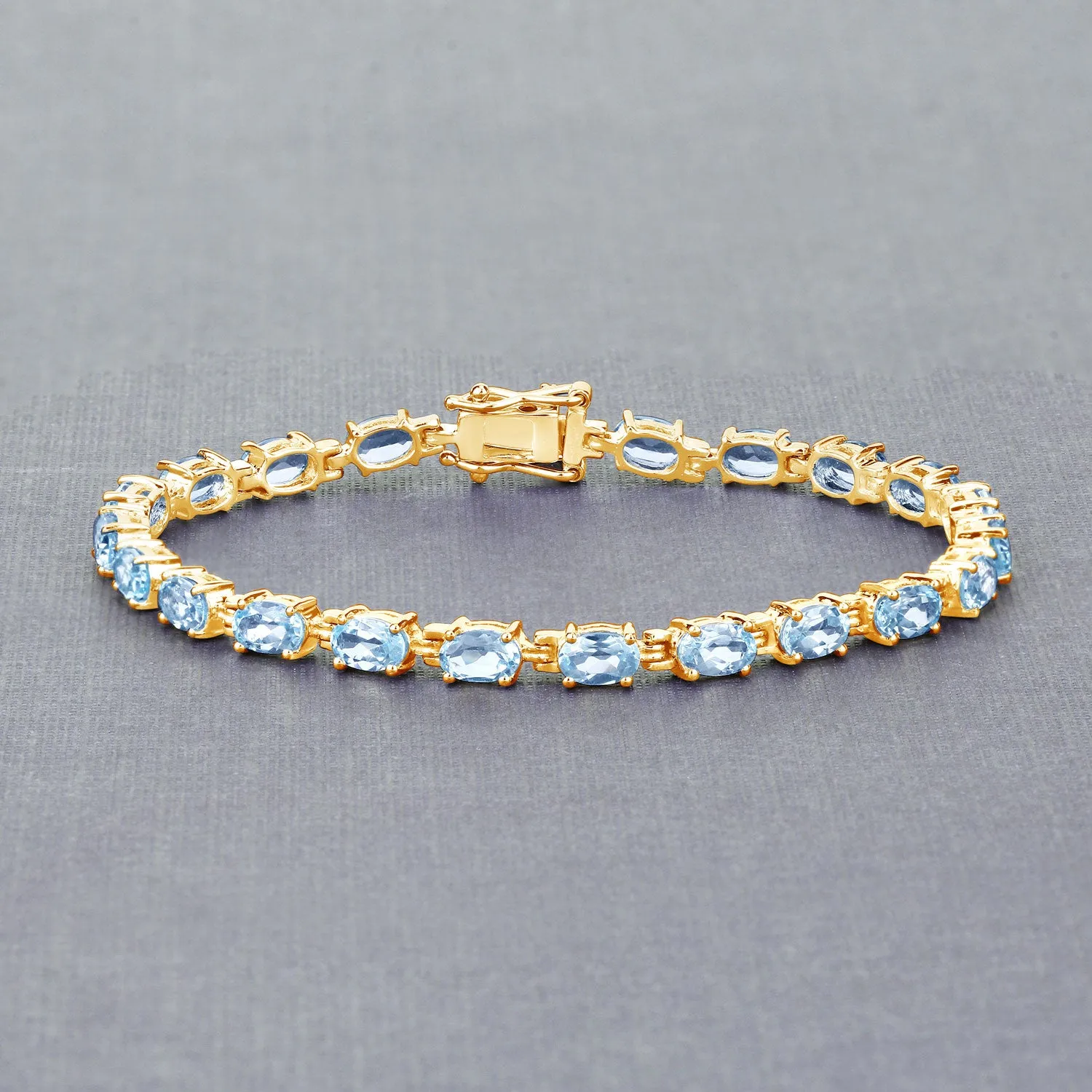 Silver Blue Topaz Bracelet