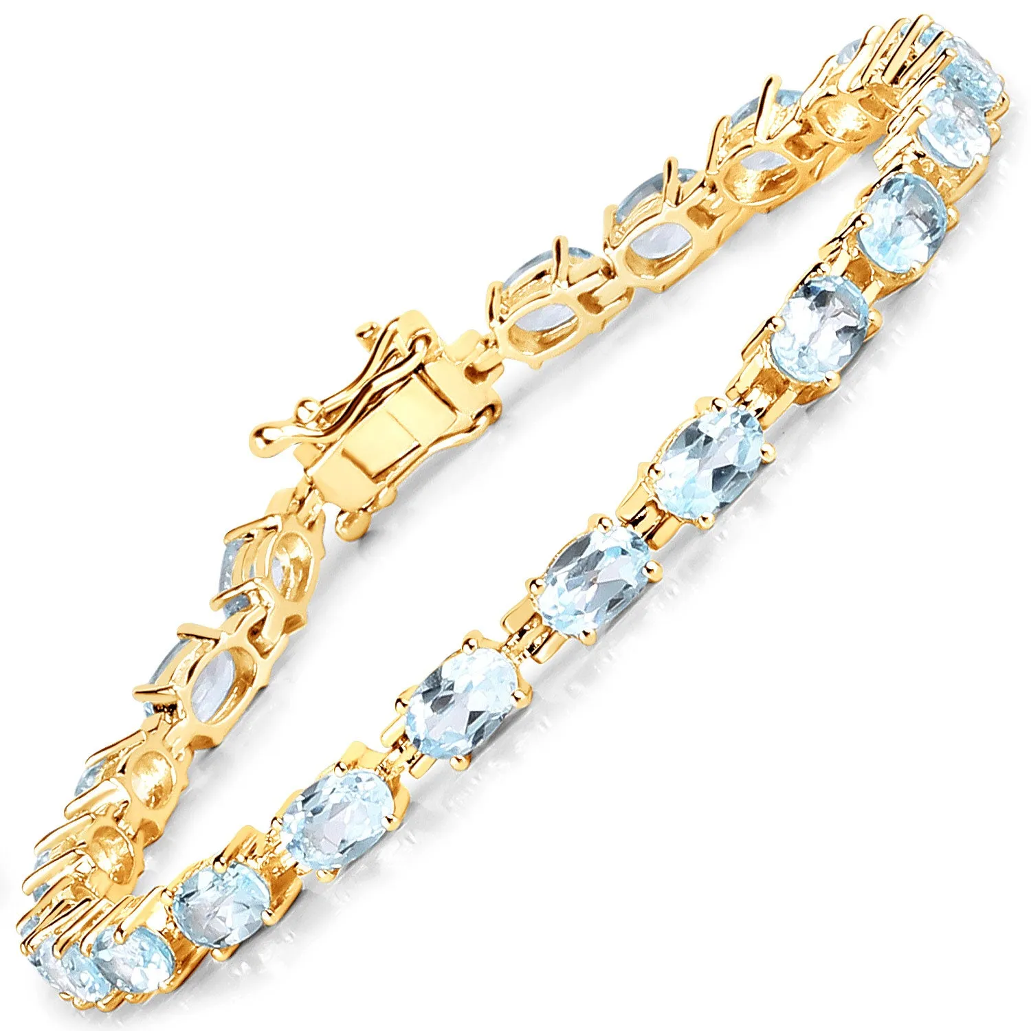 Silver Blue Topaz Bracelet