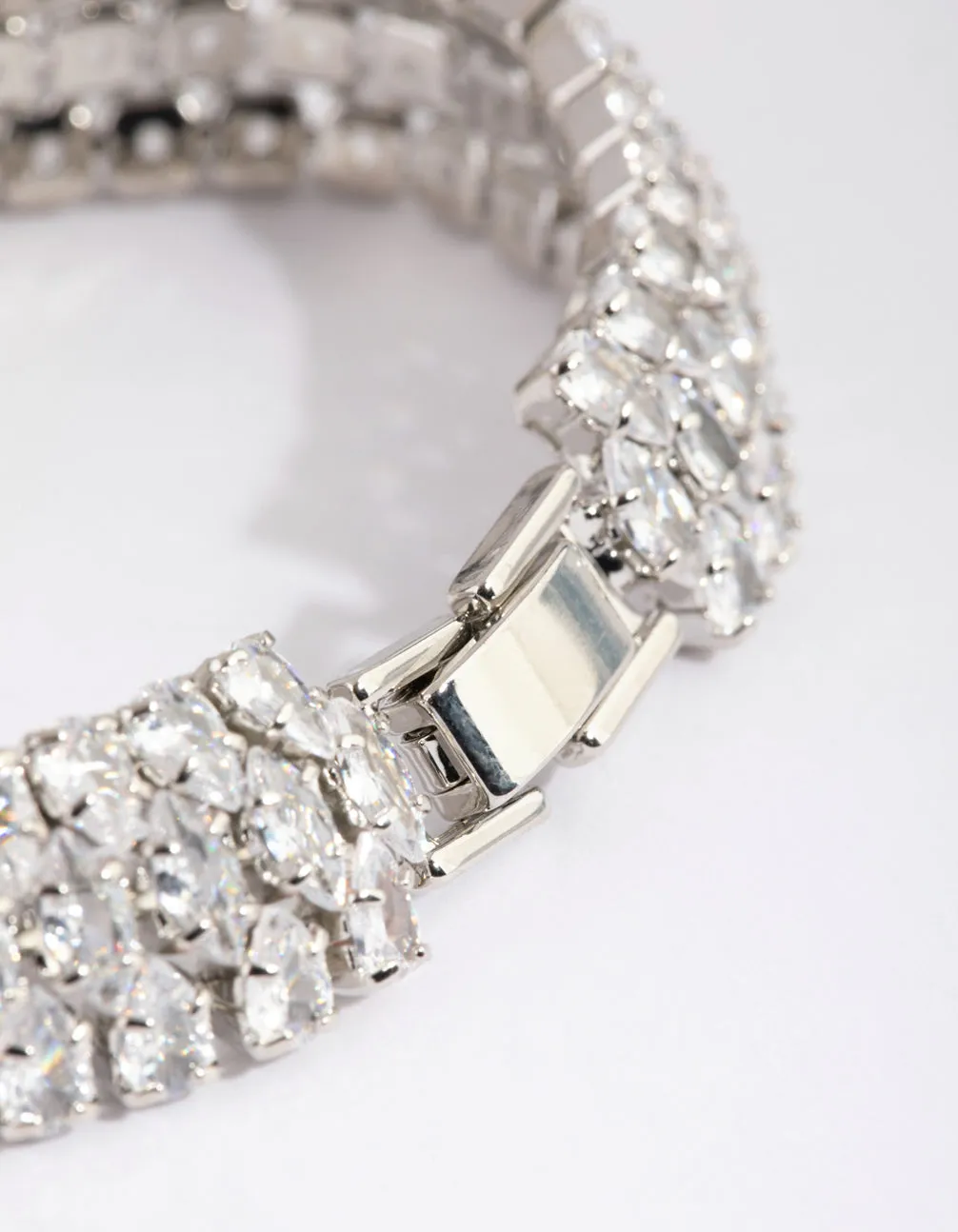 Silver Cubic Zirconia Tennis Bracelet