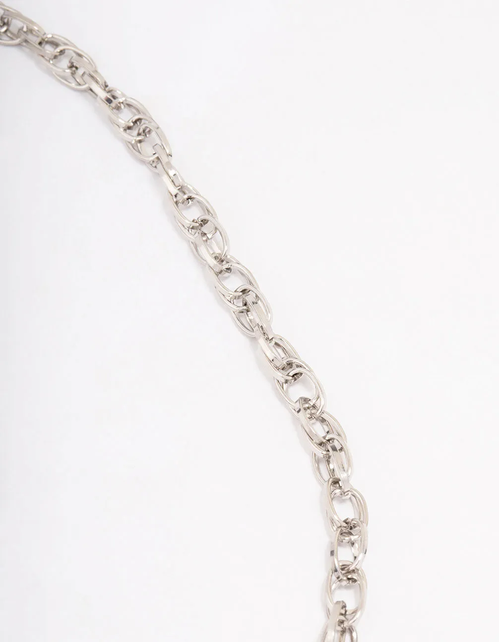Silver Filigree Puffy Heart Necklace