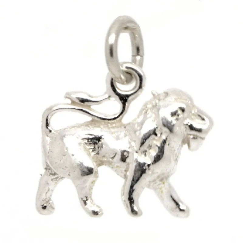 Silver Leo Lion Charm