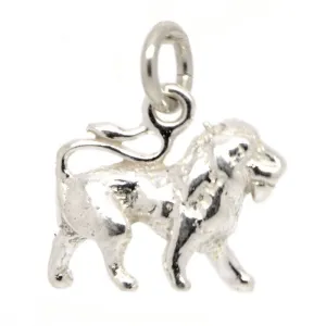 Silver Leo Lion Charm